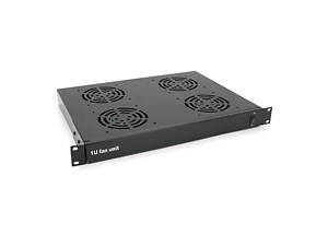 19' вентиляторний модуль Merlion, 4 вентилятори, 1*Schuko, чорний