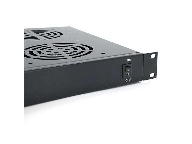 19' вентиляторный модуль Merlion, 4 вентилятора, 1*Schuko, черный - Фото 2