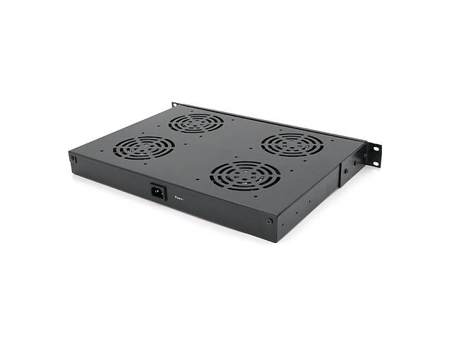 19' вентиляторный модуль Merlion, 4 вентилятора, 1*Schuko, черный - Фото 3