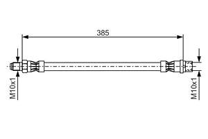 Гальмівний шланг BOSCH 1987476439