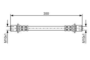 1987476552 BOSCH Гальмівний шланг