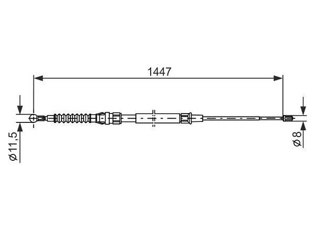 1987477958 BOSCH Трос ручного тормоза