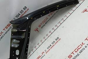 2 Четверть передняя левая стойка А (передняя) наружная часть (филенка) (дефект - обрезаная, с вмятиной) Tesla model 3 10