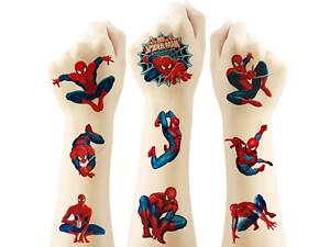 20 шт набір наліпка тимчасове татуювання людина павук (спайдермен, Spider-Man), водонепроникна та довготривала) 20-SM