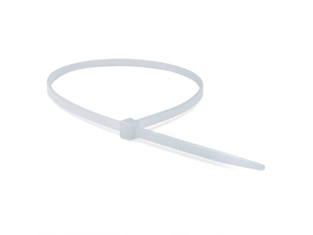 200х2.5мм Кабельная стяжка (хомут) полиамид белый (1 шт.) [25207U] Quadro ДКС - Фото 1