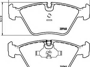 2096801 TEXTAR Тормозные колодки для дисков TEXTAR 2096801 на BMW 5 седан (E34)