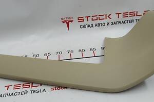 22 Накладка центральной панели нижняя правая NAPPA GRAIN TAN PVC Tesla model X S REST 1002310-02-E