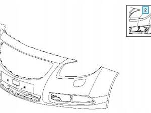 23106391 ПЕРЕДНІЙ БАМПЕР ОРИГІНАЛ OE OPEL INSIGNIA A G09 2009 - 2017