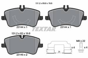 2314401 TEXTAR Гальмівні колодки до дисків