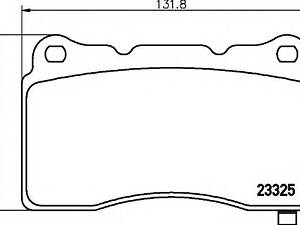 2332501 TEXTAR Гальмівні колодки до дисків TEXTAR 2332501 на CADILLAC STS