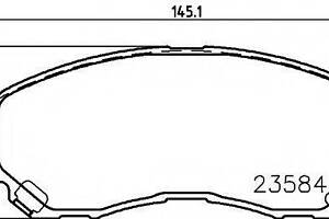 2358401 TEXTAR Тормозные колодки для дисков TEXTAR 2358401 на MITSUBISHI OUTLANDER SPORT (GA_W_)