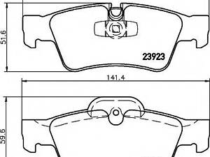 2392302 TEXTAR Гальмівні колодки до дисків TEXTAR 2392302 на MERCEDES-BENZ GL-CLASS (X164)