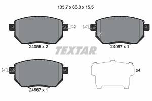 2405601 TEXTAR Гальмівні колодки до дисків