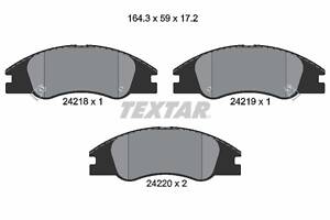 2421801 TEXTAR Гальмівні колодки до дисків