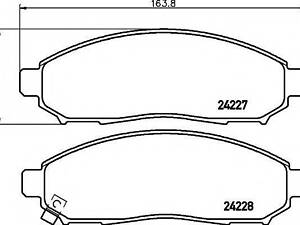 2422701 TEXTAR Тормозные колодки для дисков TEXTAR 2422701 на NISSAN FRONTIER/NP300 (D40)