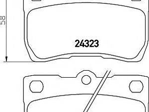 2432301 TEXTAR Гальмівні колодки до дисків TEXTAR 2432301 на LEXUS IS II седан (GSE2_, ALE2_, USE2_)