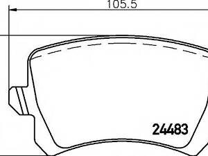 2448301 TEXTAR Тормозные колодки для дисков TEXTAR 2448301 на VW PASSAT (362)