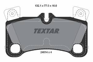 Комплект гальмівних накладок, дискове гальмо TEXTAR 2461401