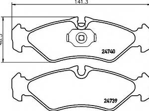 2473901 TEXTAR Тормозные колодки для дисков TEXTAR 2473901 на MERCEDES-BENZ SPRINTER 2-t автобус (901, 902)