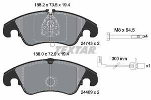 2474301 TEXTAR Гальмівні колодки до дисків