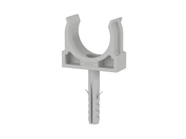 ⌀25 тримач-кліпса з фіксатором та дюбелем, поліпропілен (1 шт.) [51325] EXPRESS ДКС - Фото 2