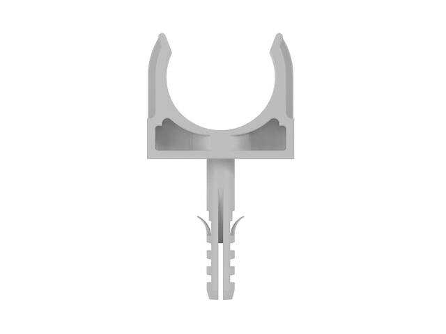 ⌀25 тримач-кліпса з фіксатором та дюбелем, поліпропілен (1 шт.) [51325] EXPRESS ДКС - Фото 3