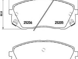 2520501 TEXTAR Гальмівні колодки до дисків TEXTAR 2520501 на KIA SPORTAGE (SL)