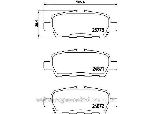 2577801 TEXTAR Тормозные колодки для дисков, TEXTAR