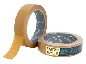 25x0,13мм 50м Стрічка автомалярна папір/каучук коричнева [INRUC0050025005000] Crafr Tape MNC2550 HPX