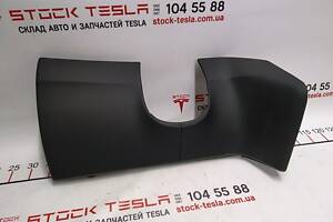 26 Декоративна накладка під кермо PVC B BLACK (чорний глянець) Tesla model X S REST 1002405-14-H