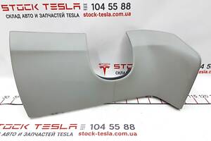 26 Накладка декоративная под руль PVC GREY с повреждением Tesla model S, model S REST 1002405-15-G