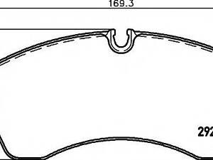 2920002 TEXTAR Гальмівні колодки до дисків TEXTAR 2920002 на MERCEDES-BENZ SPRINTER 5-t c бортовой платформой/ходовая ча