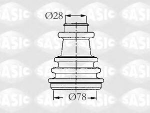 2933733 SASIC - Пыльник приводного вала SASIC 2933733 на RENAULT SUPER 5 (B/C40_)