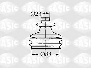 2933803 SASIC - Пильовик привідного валу SASIC 2933803 на CITROEN BX (XB-_)