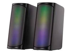 2E Акустична система PCS231 RGB Matrix, 2.0, USB, Black