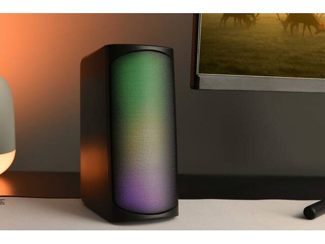 2E Акустична система PCS231 RGB Matrix, 2.0, USB, Black - Фото 2