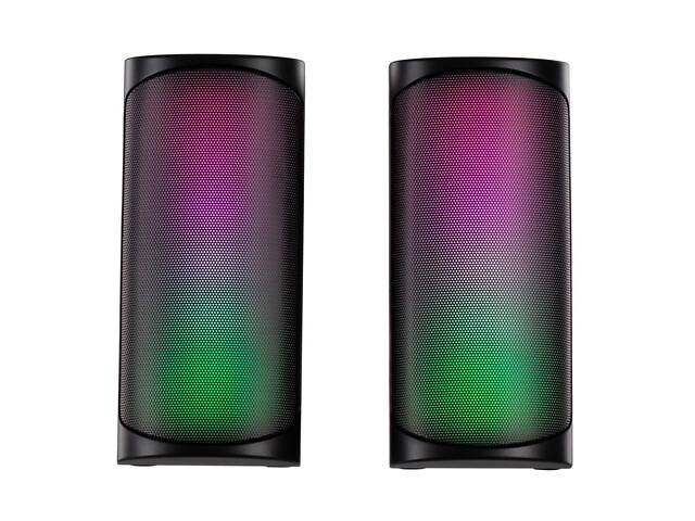 2E Акустична система PCS231 RGB Matrix, 2.0, USB, Black - Фото 5