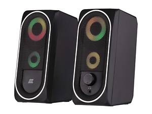 2E Акустична система PCS234 RGB, 2.0, USB, Black