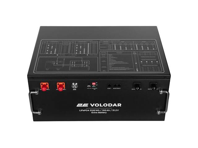 2E Батарея расширения емкости для ПЭ Volodar, 5120 Вт/ч, 51.2В, металлический корпус - Фото 1