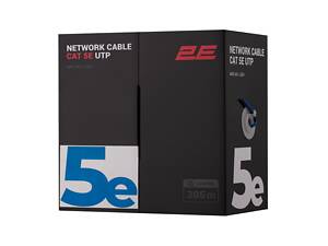 2E Кабель CAT 5e, U-UTP, 305м, AWG 24/1, LSZH, синий