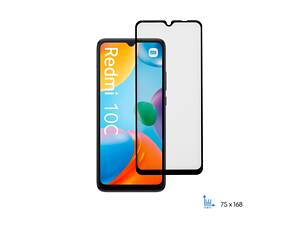 2E Захисне скло Basic для Xiaomi Redmi 10C, 2.5D FCFG, (1 Pack) Black border (2E-MI-10C-SMFCFG-BB)