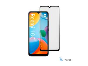 2E Защитное стекло Basic для Xiaomi Redmi 10C, 2.5D FCFG, (1 Pack) Black border