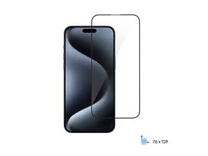 2E Защитное стекло для Apple iPhone 15Pro Max(6.7), 2.5D FCFG,(1 Pack),black border