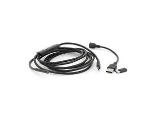 3 in 1 MicroUSB/PC HD эндоскоп, жорсткий дріт,2м
