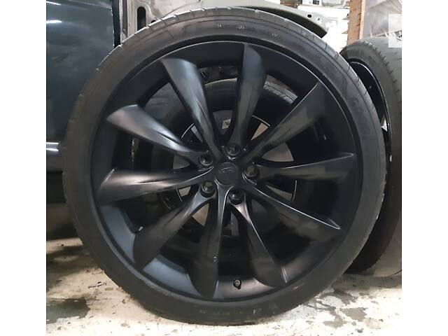 3 Колесо заднее в сборе 22x10 TURBINE BLACK Tesla model X 1089366-00-C