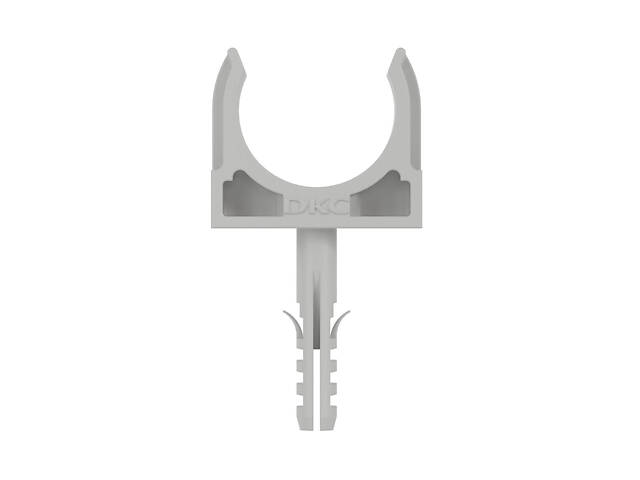 ⌀32 тримач-кліпса з фіксатором та дюбелем, поліпропілен (1 шт.) [51332] EXPRESS ДКС - Фото 1