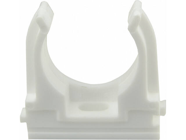 ⌀32мм тримач-кліпса з фіксатором, під дюбель, білий поліпропілен (25шт) [6676] АСКО - Фото 3