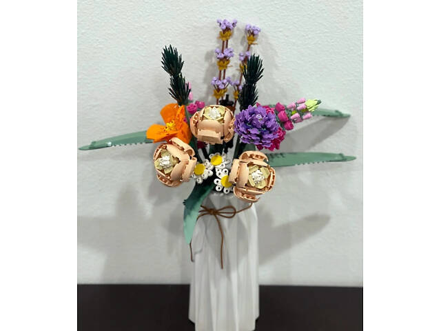 3D конструктор 'Букет квітів' — 756 деталей, оригінальний декоративний набір для творчості та подарунка - Фото 9