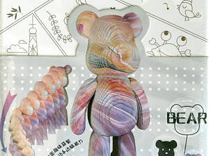 3D-конструктор з паперу – Ведмедик оранжево-рожевий (ZX-154, 20×8 см)