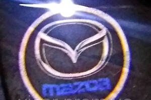 3D Логотип led в карту дверей (с логотипом MAZDA) Mazda
